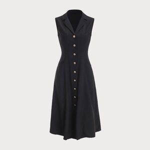 V-Neck Tunic Midi Dress